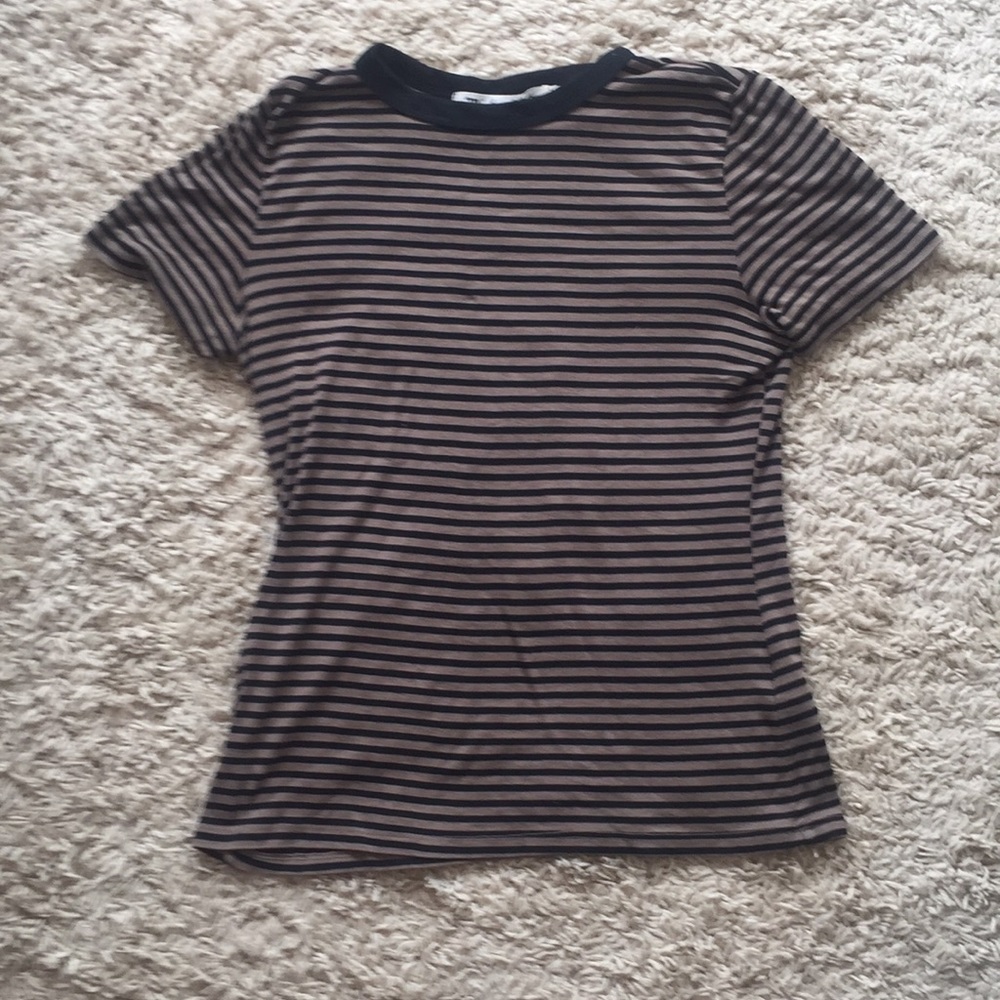 Michael Stars Mady Striped Crew Neck T-Shirt